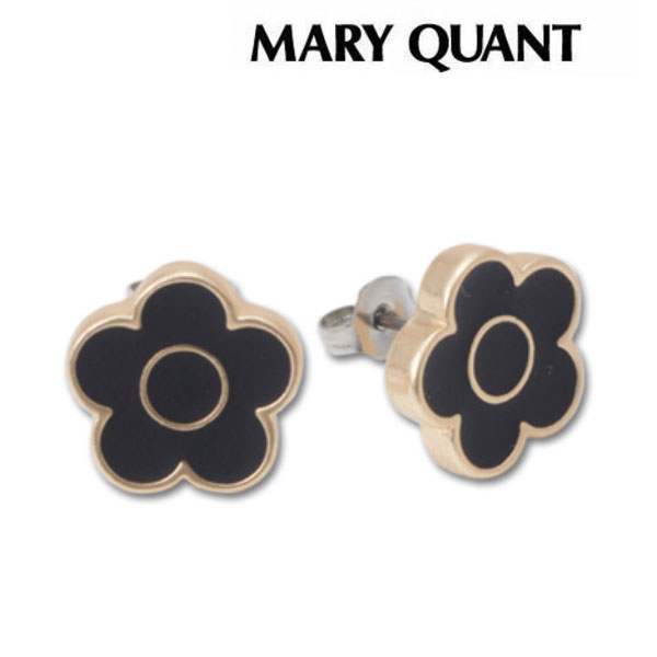マリークワント MARY QUANT マリクワ マットエポデイジー ピアス（ブラック）アクセサリー ゴールド プレゼント ギフト かわいい おしゃれ お返し クリスマス 誕生日 ホワイトデーのサムネイル