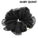 マリークワント MARY QUANT マリクワ ドットオーガンジー シュシュ ブラック 黒 アクセサリー デイジー 腕輪 ブレス デイジー プレゼント ギフト ...