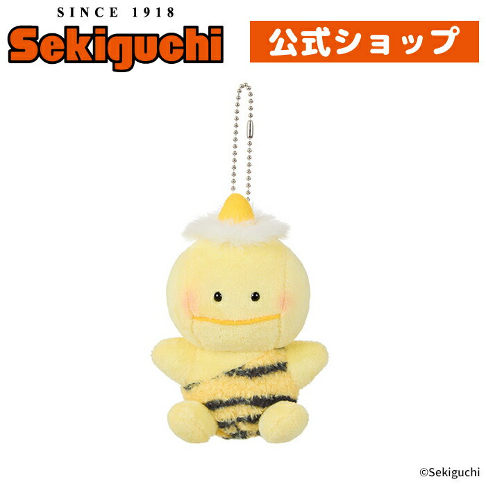 ピカポン マスコットキーチェーン イエロー黄色 yellow 雷 カミナリ ピカポン ぴかぽん pikapon ぬいぐるみ マスコット セキグチ #ITEM20250802