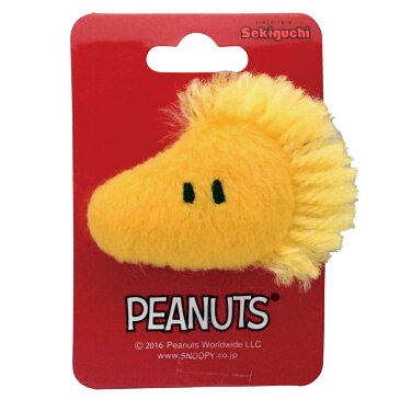 ネコポス可★ PEANUTS ウッドストック ぬいぐるみバッジスヌーピー グッズ 雑貨 バッチ