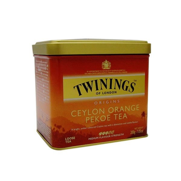 【12個セット】トワイニング紅茶(TWININGS)　オレンジペコ（ORANGEPEKOE）リーフティ 200g×12 ■賞味期限 2024/5/23