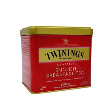 【12個セット】トワイニング紅茶(TWININGS)　イングリッシュブレックファースト（ENGLISH BREAKFAST）リーフティ 200g×12