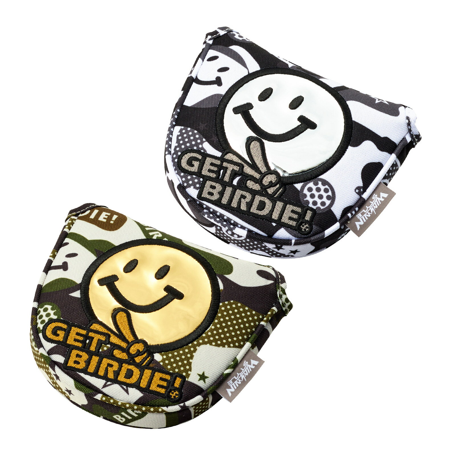 ゴルフ用品 保護 クラブカバー ウィンウィン パターカバー マレット用 GET BIRDIE！ PCMP-100 101 【IR】
