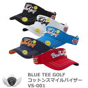 BLUE TEE GOLF ブルーティーゴルフ コットンスマイルバイザー VS-001