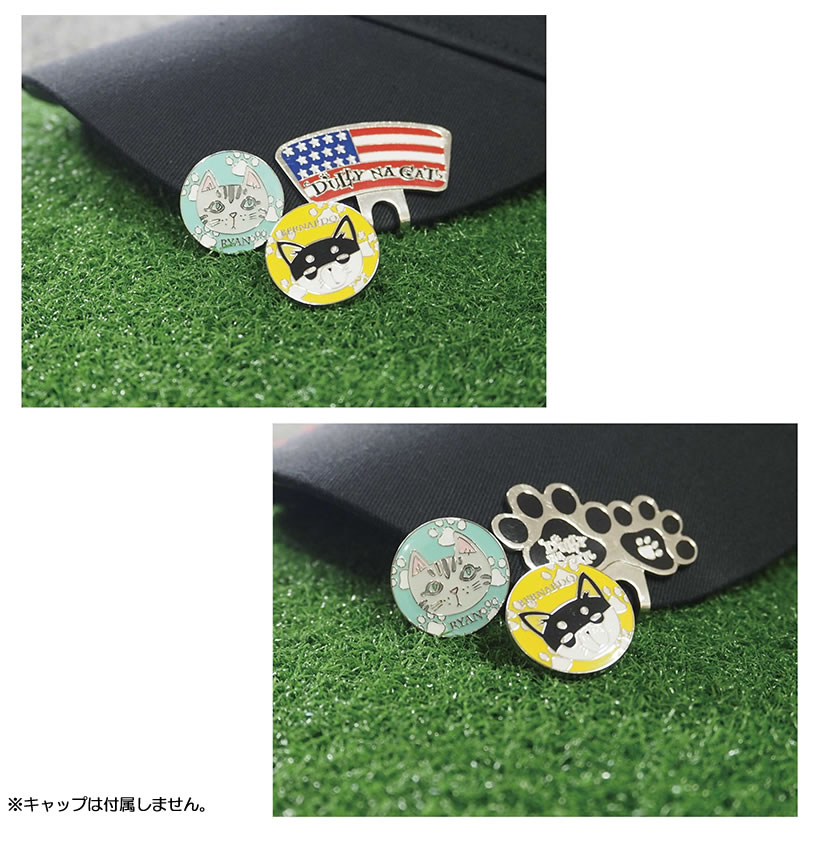 ゴルフ キャップ 取付 DULLY NA CAT ダリーナキャット ハットクリップマーカー DN-...