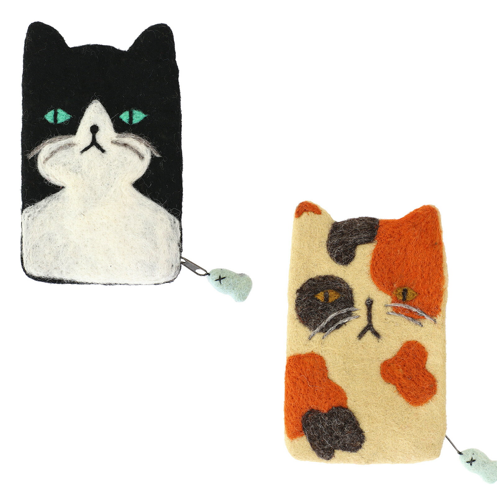 ポーチ ミニトートバッグ ラウンドバッグ 柔らかい風合いのフェルトアイテム！アニマルシェイプポーチ ..