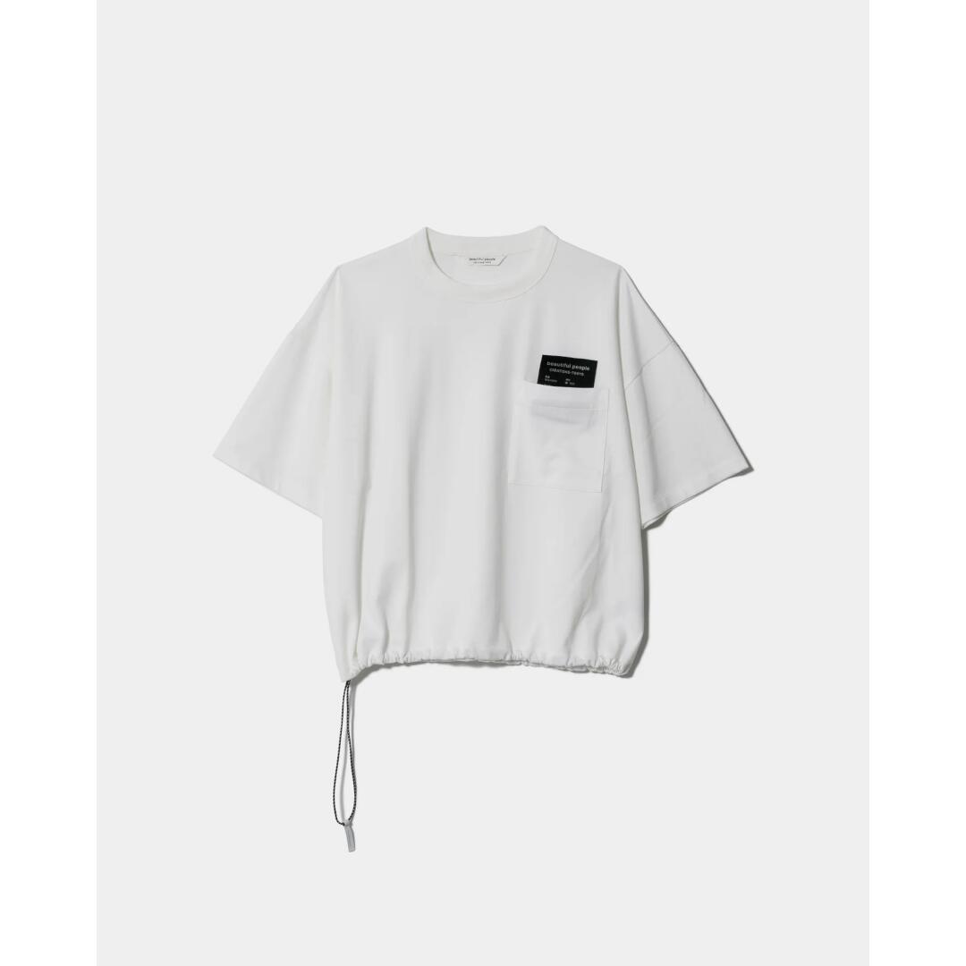 beautiful people | ビューティフルピープル suvin compact jersey big QOL tag T 　off white (1616310012)　26SS 26春夏 　トップス　クルーネックTシャツ