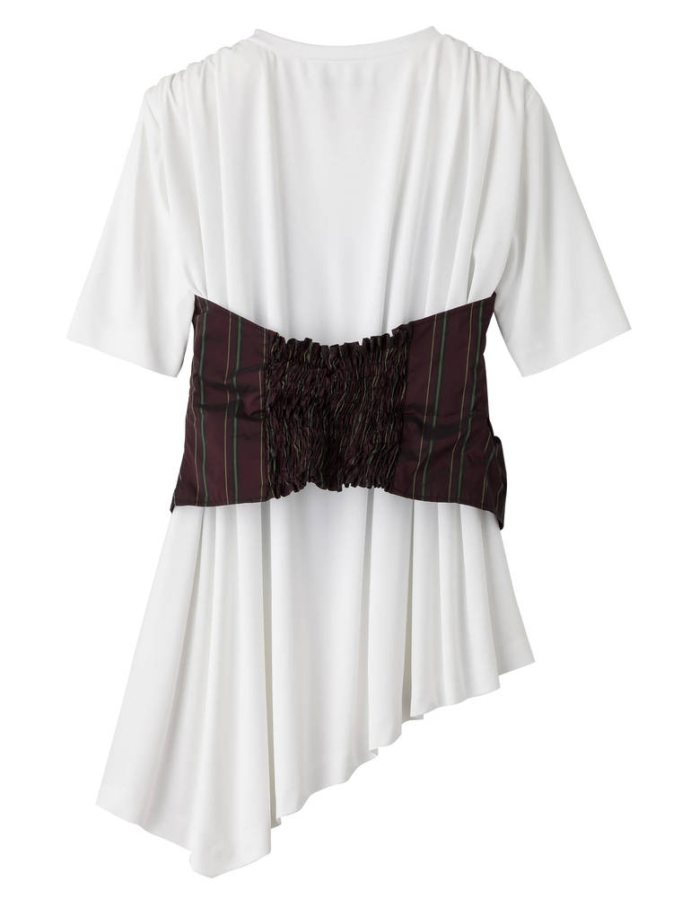 【18年秋冬新作】【大人気！】UN3D.／アンスリードビスチェドッキングトップス　521842700301　【サイズ】FREE【カラー】ダークミックス・ホワイト・ブラック