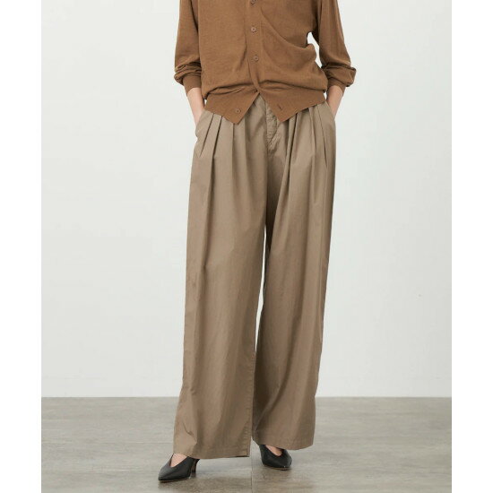 ATON ڥȥCOTTON LAWN | WIDE PANTS/ BEIGE(AT-PRAGCM0402) 24SS 24ղ BEIGE ѥ ԥޥåȥ