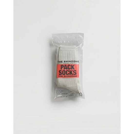 Shinzone 【シンゾーン】 PACK SOCKS WHITE (21SMSIT01) 24SS 24春夏 ソックス　靴下