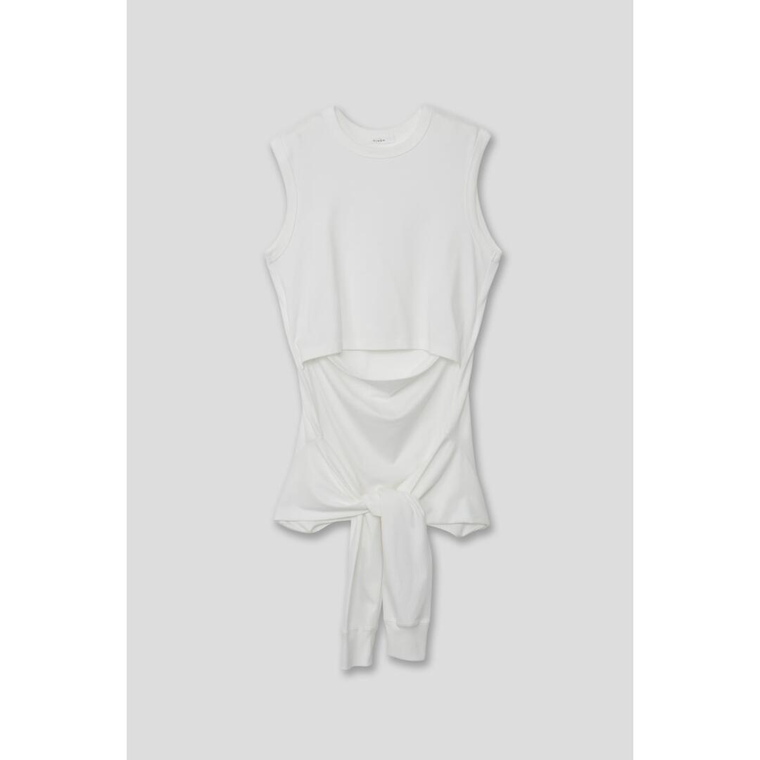 CINOH/チノ 2WAY STRUCTURED PULLOVER WHITE ( E-40-040) 26SS 26春夏 トップス　プルオーバー　2way