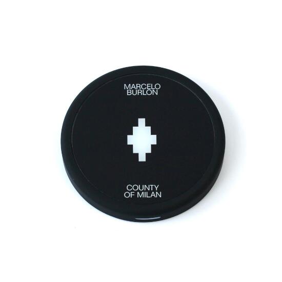 MARCELO BURLON/}Zo[ CROSS WIRELESS CHARGER BLACK/WHITE (CMZR21-167) CX[d