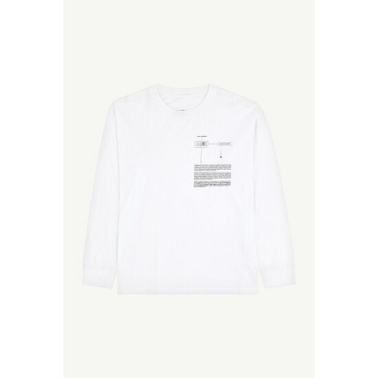 MM6 【 エムエムシックス 】 コットンジャージー ロングスリーブ Tシャツ WHITE (SH0GC0028S24312100) 【 送料無料 】 正規品 正規 Tシャツ メンズ レディース ユニセックス ロンT 長袖 オリジナルTシャツ カジュアル シンプル 高級