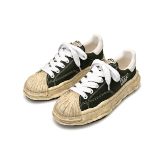 ＼期間限定20%OFF！さらにクーポンで10%OFF／ Maison MIHARA YASUHIRO 【メゾンミハラヤスヒロ】"BLAKEY" OG Dyed Sole Canvas Low-top Sneaker BLACK (A13FW728) 24AW 24秋冬 スニーカーのサムネイル