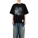 Maison MIHARA YASUHIRO|ミハラヤスヒロ Happy Face Printed Distressed T-shirt BLACK (K15TS761) 25AW 25秋冬 トップス Tシャツ プリントTシャツ(4)