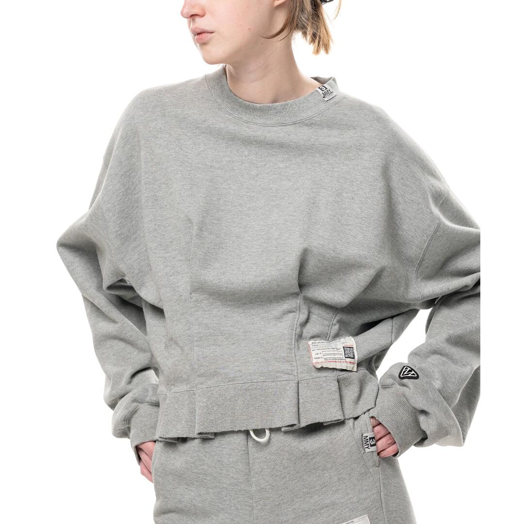 Maison MIHARA YASUHIRO|ミハラヤスヒロ Waist Tucked Sweatshirt　GRAY (B17PO542) 26AW 26秋冬　 スエット　トップス