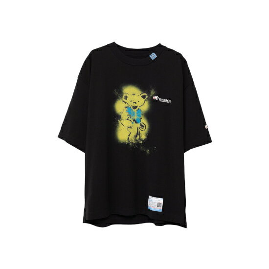 Maison MIHARA YASUHIRO ڥ᥾ߥϥ䥹ҥ Bear Printed T-shirt BLACK (A11TS692) 23AW 23 ȥåץ T