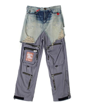 Maison MIHARA YASUHIRO 【メゾンミハラヤスヒロ】Maison MIHARA YASUHIRO Half Military Denim Pants A06PT021 NAVY ハーフパンツ デニム ミリタリー