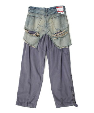 Maison MIHARA YASUHIRO 【メゾンミハラヤスヒロ】Maison MIHARA YASUHIRO Half Military Denim Pants A06PT021 NAVY ハーフパンツ デニム ミリタリー