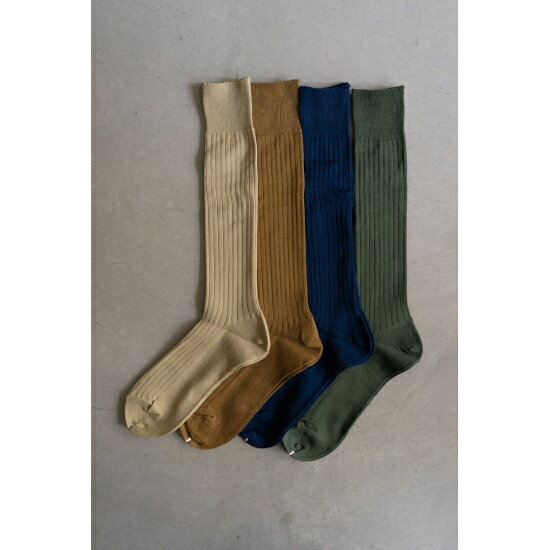 RAINMAKER 【レインメーカー】COLOR SOX /SAND BEIGE/ BRONZE/ GREEN/ NAVY RM241-049 24SS 24春夏 靴下 ソックス