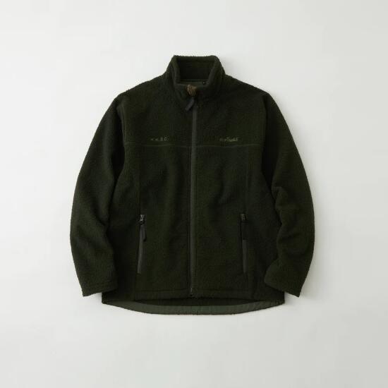 white mountaineering 【ホワイトマウンテンニアリング】 WM × WILD THINGS 039 BOA FLEECE JACKET KHAKI (BC2373501)