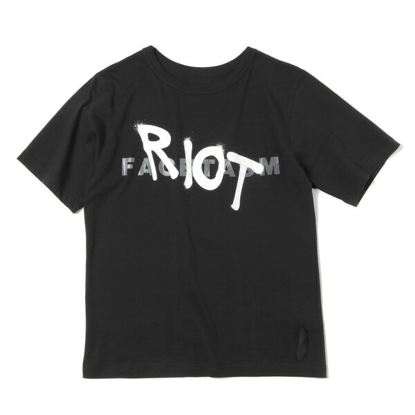 トップス, Tシャツ・カットソー RIOT FACETASM(RIOT LOGO T BLACK (RF-TEE-U01) T