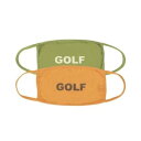 GOLF WANG (ゴルフワン) 2パックゴルフマスク SAGE/ORANGE (2PACK MASK)