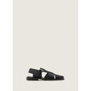 LEMAIRE y[z FISHERMAN SANDALS VEGETAL TANNED LEATHER BLACK (FO0026 LL196) 23SS 23t V[Y T_ OJT_ tBbV[}T_