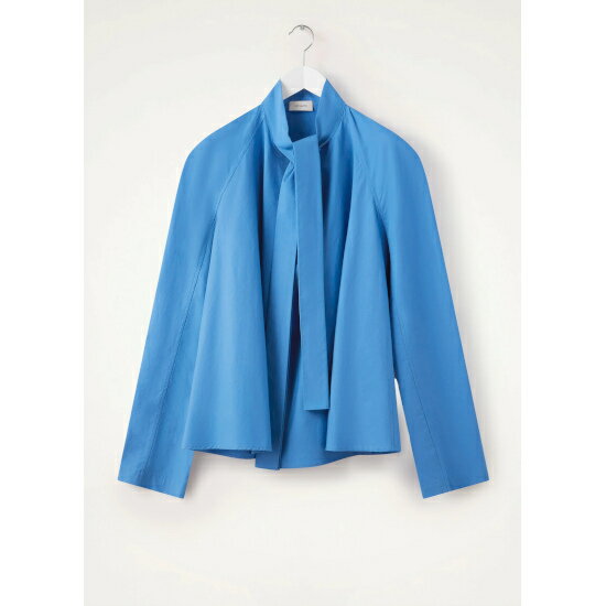 LEMAIRE y[zASCOT BLOUSE CERULEAN (TO1136 LF839) 23AW 23H~