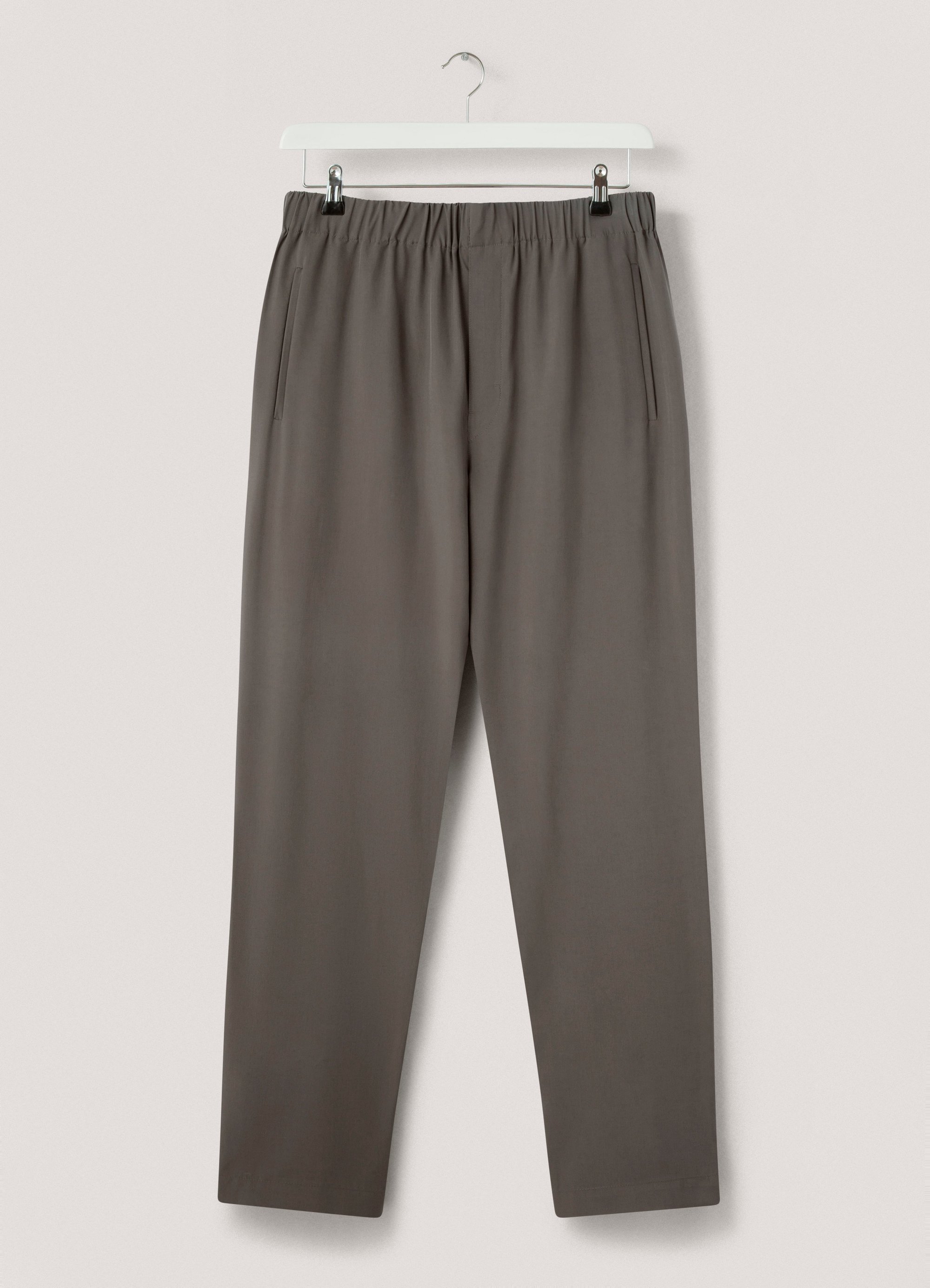 LEMAIRE(ルメール）PYJAMA PANTS GUNMETAL (M 213 PA171 LF288) 21AW 21秋冬 パンツ イージーパンツ パジャマパンツ シルク