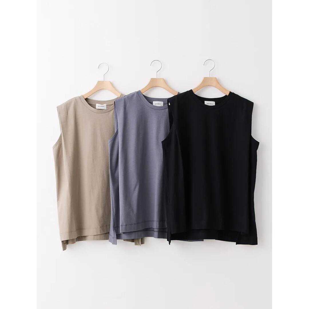 ADAWAS/アダワス DRY COTTON JERSEY FLARED TANK　GREY (ADWS-507-38 ) 26SS 26春夏 　タンクトップ　トップス