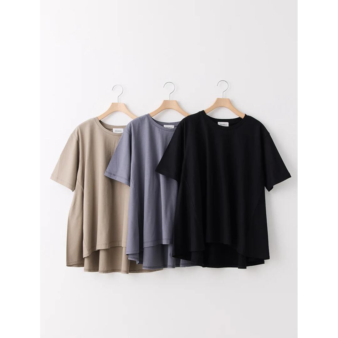 ADAWAS/アダワス DRY COTTON JERSEY FLARED TEE　 GREY (ADWS-507-39) 26SS 26春夏 　トップス　Tシャツ