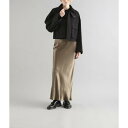 SACRA【サクラ】 ACETATE SATIN SKIRT KHAKI (124512122) 24AW 24秋冬 スカート サテンスカート ロングスカート(4)