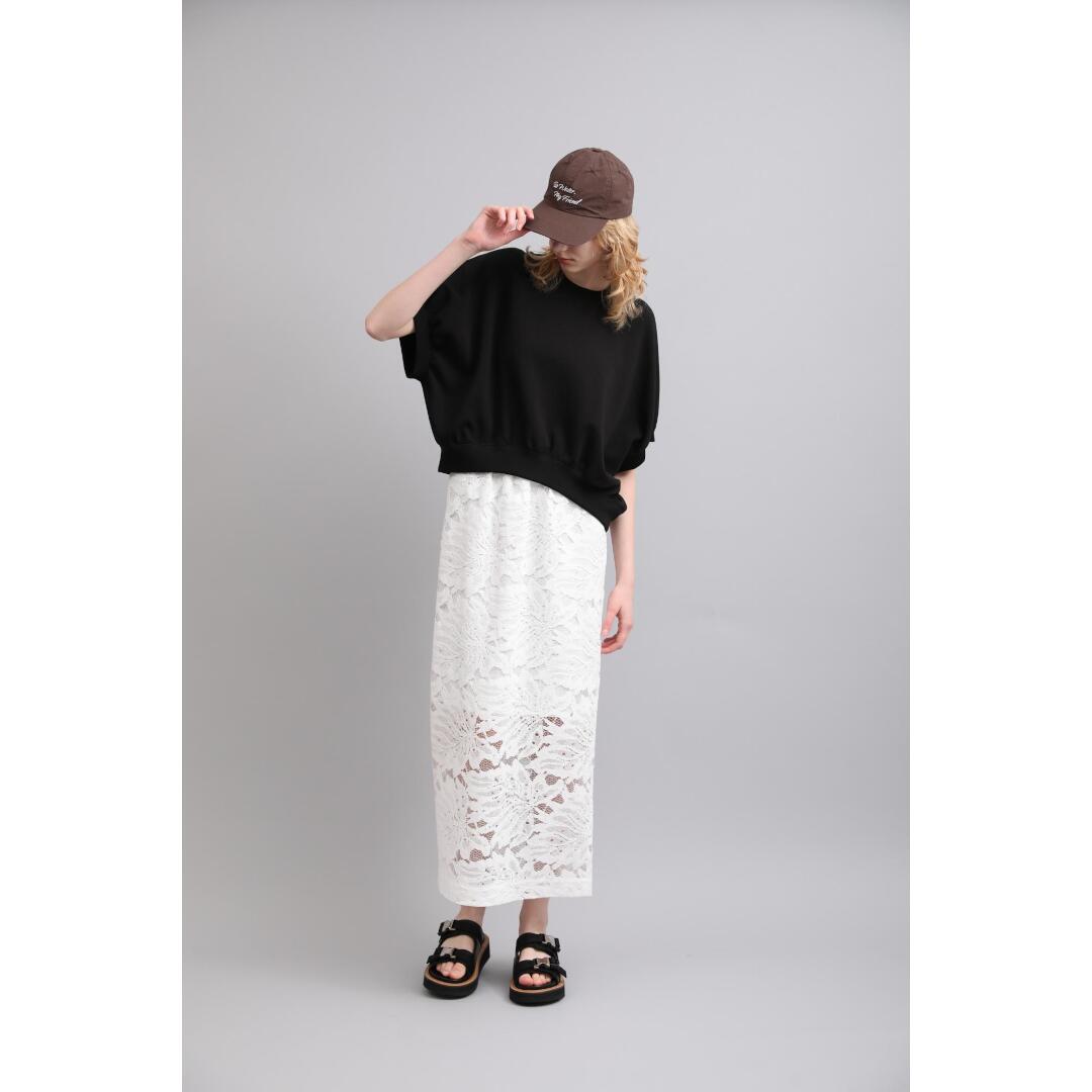 T-Shirts - SACRA【サクラ】DOUBLE KNITTED CLOTH TOP 990BLACK (126145091) 26SS 26春夏 　トップス　カットソー