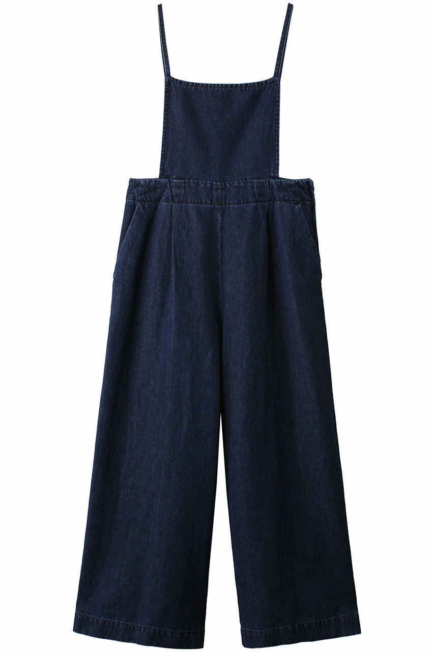 SACRA/サクラ LINEN COTTON DENIM SALOPETTE 780/NAVY (123109051) 23SS 23春夏 ワンピース サロペット..