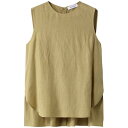 SACRA【サクラ】VISCOSE LINEN TUMBLE TOP 210/YELLOW (122119071) 22SS 22春夏 カットソー タンクトップ...