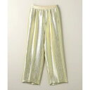\P10倍&10%OFFクーポン配布中/ ASTRAET【アストラット】 シャイニー ソクショウ ワイドパンツ GOLD (5414-202-0435) 24AW 24秋冬 パンツ ワイドパンツ(4)