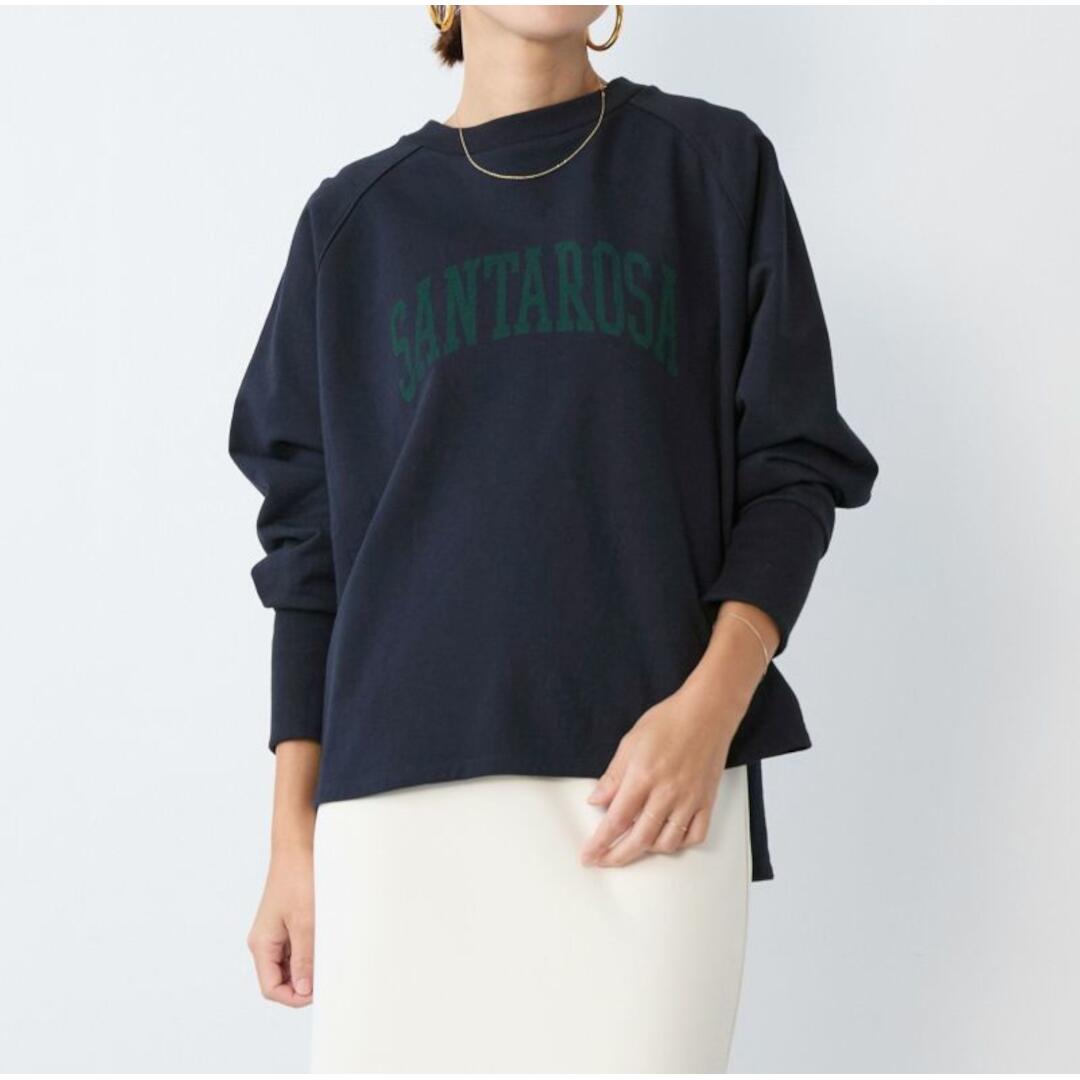 ＼全品5%OFFクーポン！5と0のつく日はP13倍※エントリー必須／ MICA & DEAL【マイカアンドディール】 "SANTAROSA"ラグランスリーブロゴスウェット D/NAVY (0126109003) 　トップス　ロゴスウェット