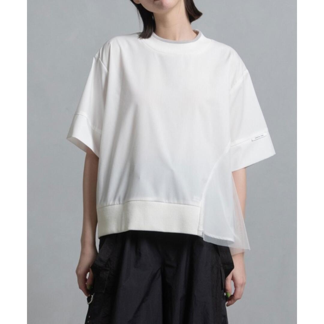 MARECHAL TERRE  リブチュールトップス IVORY (ZMT252BL116) 25SS　25春夏　トップス　チュールトップス
