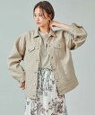 【marmors】jeans jacket BEIGE (0224106009) 24SS 24春夏 トップス ジーンズ ジャケット ベージュ(4)