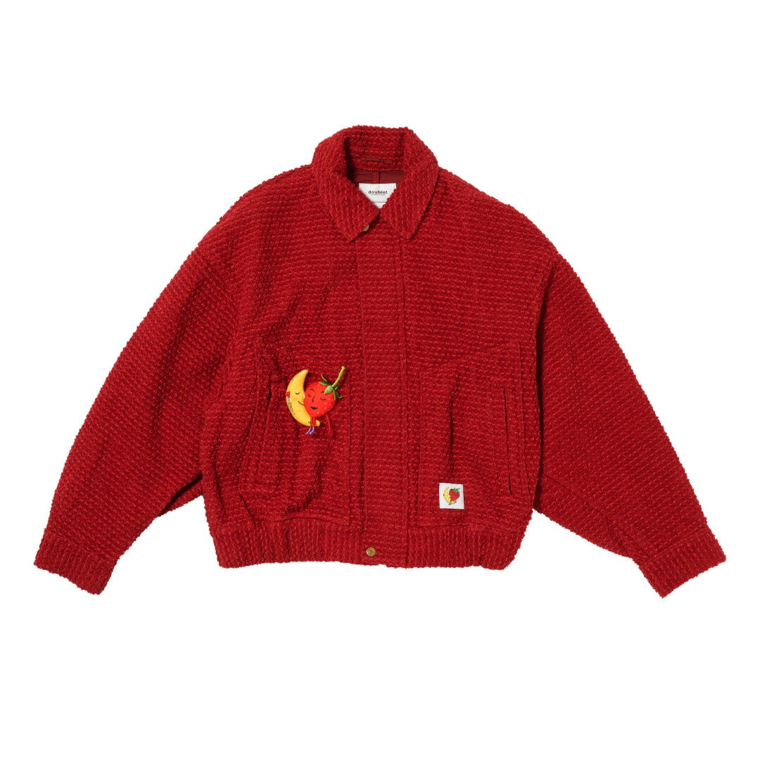 ������10%OFF�����ݥ󡪥ݥ����20�ܢ�����ȥ꡼ɬ�ܡ� doublet | ���֥�å� STRAWBERRY WORK JACKET RED (26SS16BL254-1) 26SS 26�ղ� ���㥱�å� �������� ������㥱�å� �� ������ ���ȥ��٥꡼ SKY HIGH FARM