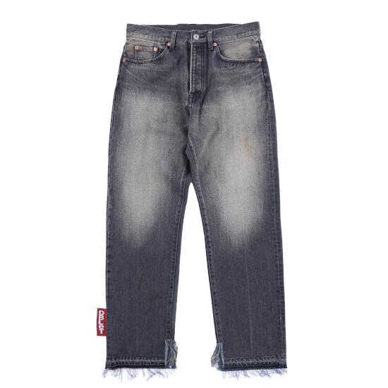 メンズファッション, ズボン・パンツ doubletRECYCLE DENIM STRAIGHT PANTS BLACK (22SS70PT180) 22SS 22 