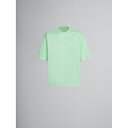 18日0時〜\ポイント10倍!最大10%OFFクーポン/ MARNI 【 マルニ 】 グリーン ロゴ入りオーガニックコットン製Tシャツ (HUMU0223P1U...