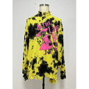 KIDILL 【キディル】 DESTROY PULLOVERKNIT THE LOVE WITCH PRINT (KL811) 24SS 24春夏 トップス づストロイ プルオーバー ニット イエロー