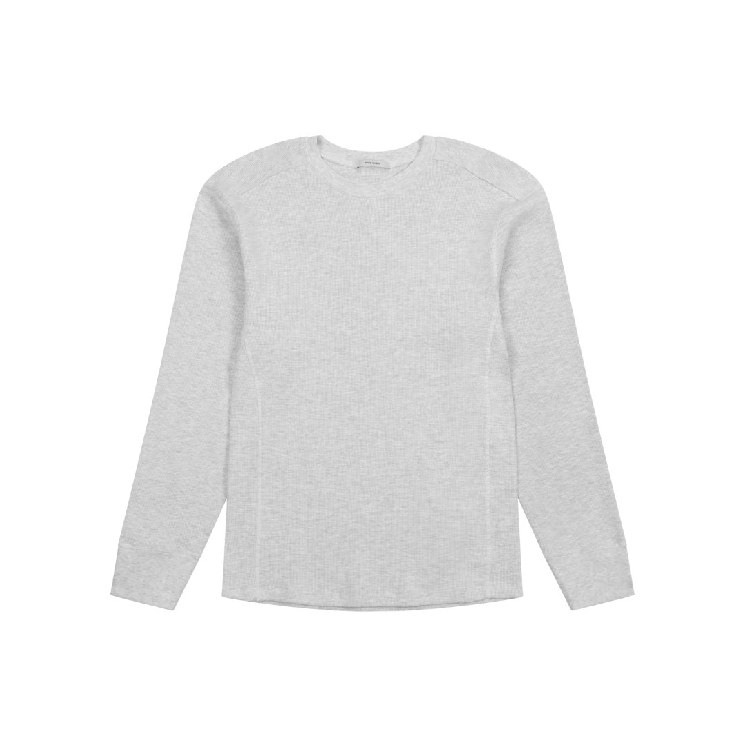 Entire Studios | エンタイアスタジオ Thermal Long Sleeve HEATHER GREY (ESSS26TO04012)26SS 26春夏トップス 長袖 ロングスリーブ サーマル オーガニックコットン ユニセックス ワッフル