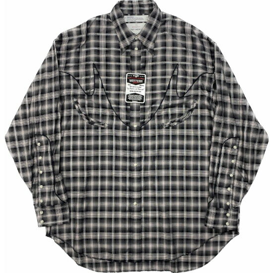 DAIRIKU y_CNz Check Western Over Shirt Black (24SS S-6) 24SS 24t gbvX `FbN EGX^Vc I[o[Vc ubN