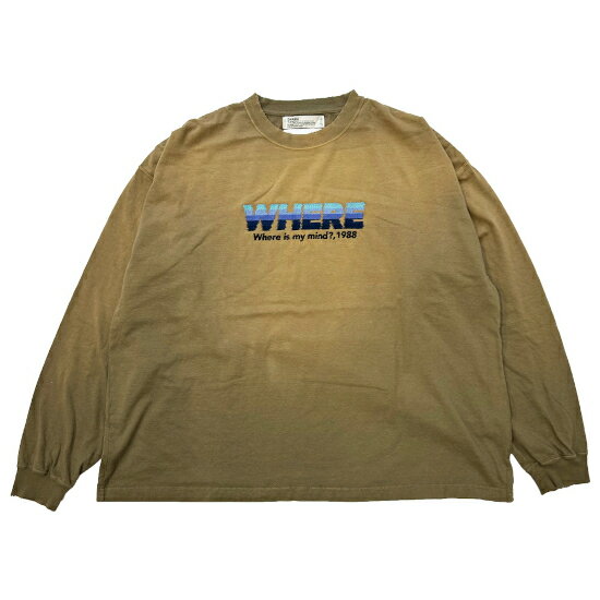 DAIRIKU 【ダイリク】 "WHERE" VINTAGE THEME TEE VINTAGE KHAKI(24AW C-15) 24AW 24秋冬 Tシャツ ヴィンテージのサムネイル