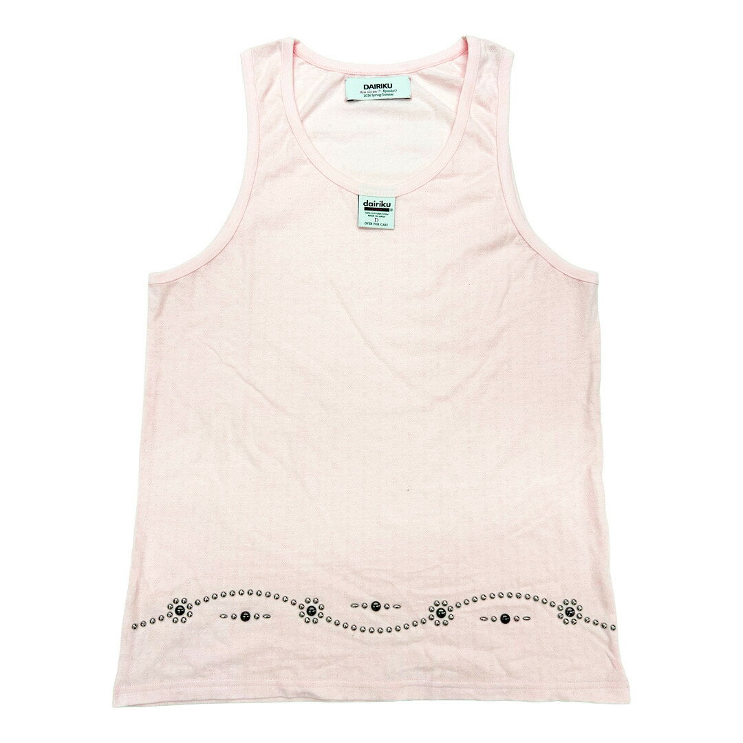 DAIRIKU | �����ꥯ Waist Studs Fancy Dobby Tag Tank Top PALE PINK (26SS C10) 26SS 26...