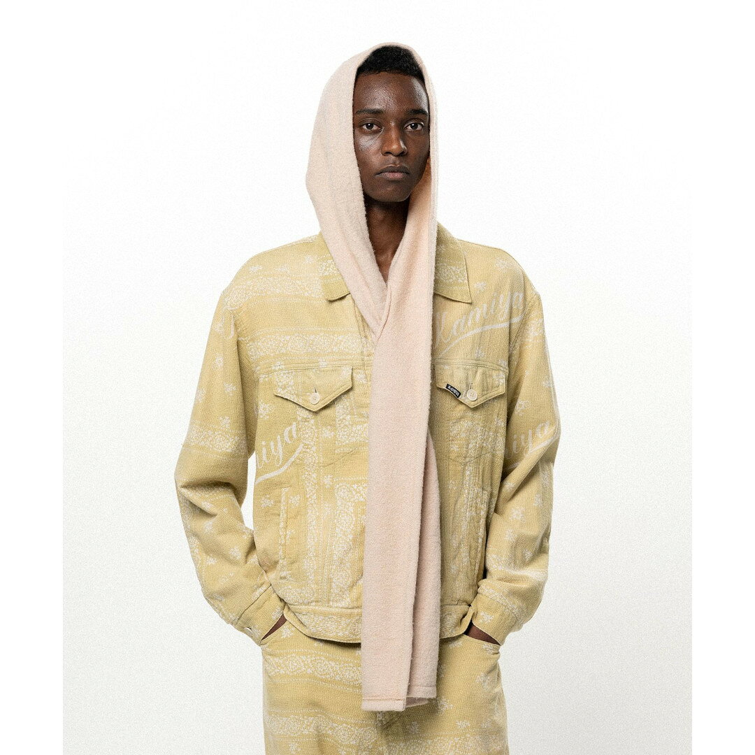 KAMIYA | カミヤ × CA4LA Hooded Stole IVORY (G17AC303) 26AW 26秋冬 ストール フーデッド コラボ アルパカ フード