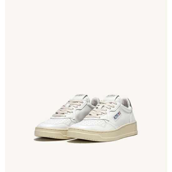 AUTRY 【オートリー】 MEDALIST LOW SNEAKERS IN LEATHER COLOR WHITE SILVER WOMAN 039 S (AULW-LL05) スニーカー